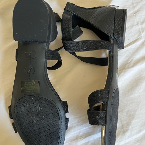 Jessica Simpson glittery dressy sandals. New, never used.  Only tried on. - Picture 4 of 4